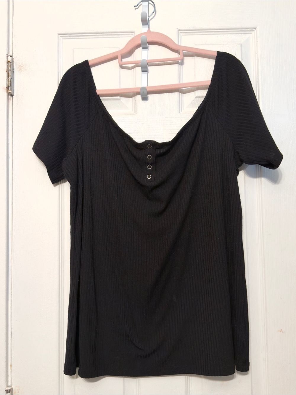 Torrid Off Shoulder Top Black Women Size 4x